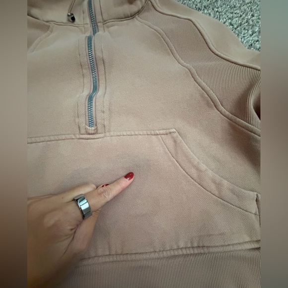 Lululemon scuba oversized half-zip hoodie - pink clay xs/s - Picture 4 of 11
